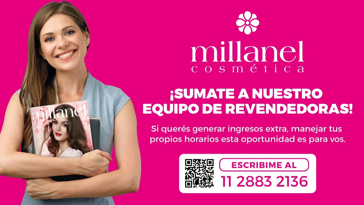 Sumate al equipo de revendedoras de Millanel: si querés generar ingresos extra y manejar tus propios horarios, esta oportunidad es para vos.